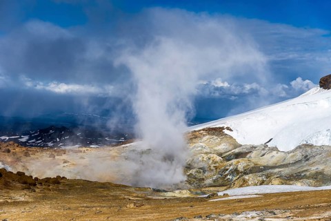 Steaming solfataras