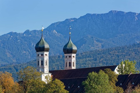 Benediktbeuern Abbey and Benediktenwand