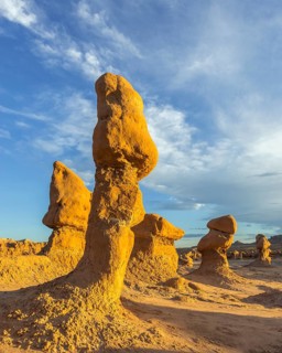 Rock formations in the evening light