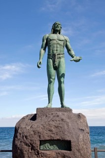 Statue of Guanche king Mencey Romen