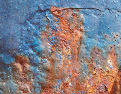 Rusted metal plate