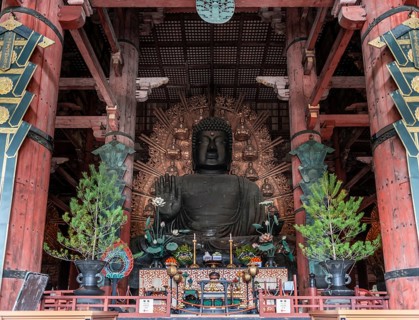 Big Buddha Statue in Todaiji Temple