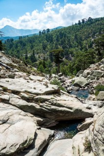 Pools in the river Golo