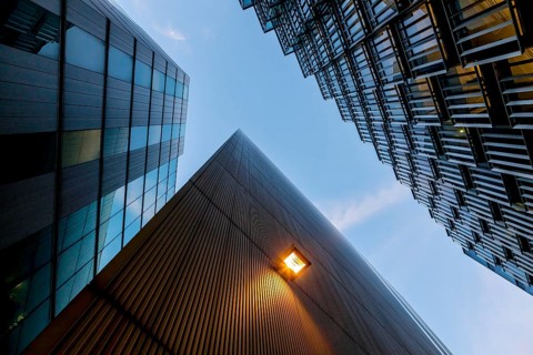 Modern office building in the office complex 'More London Riverside