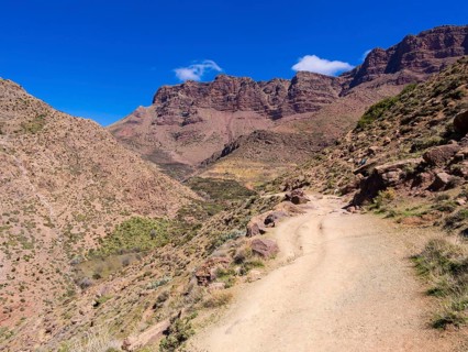 Dirt path in the Atlas Mountains