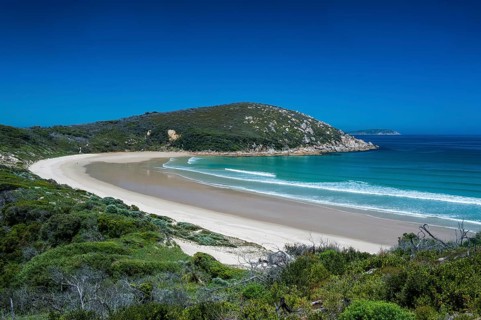 Long wide sandy beach