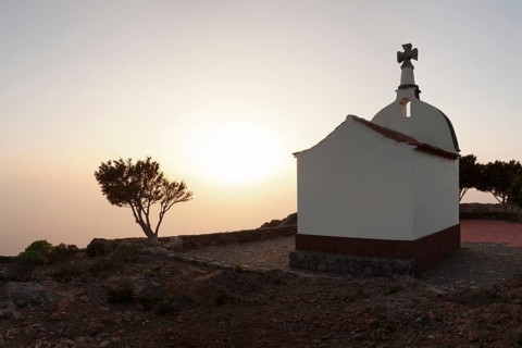 Ermita de San Isidro chapel on mount Roque Calvario