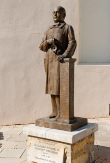 Monument to Ladislaus Batthyany-Strattmann in front of monastery church