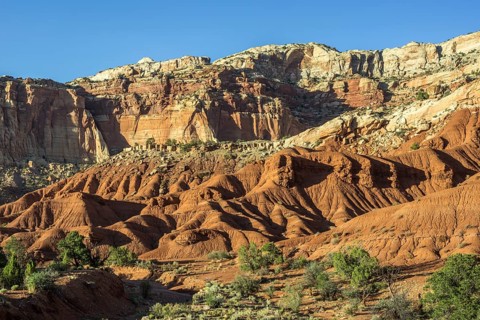 Rocky landscape in Capitol Reef National Park