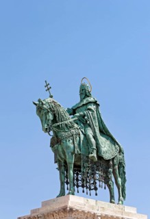 Equestrian statue of King Saint Stephen or Stephen I of Hungary