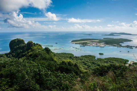Overlooking the island of Pohnpei and Sokehs rock