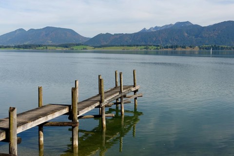 Jetty on Forggensee Lake