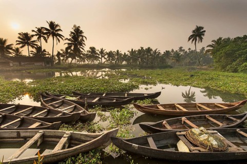 Wooden barges