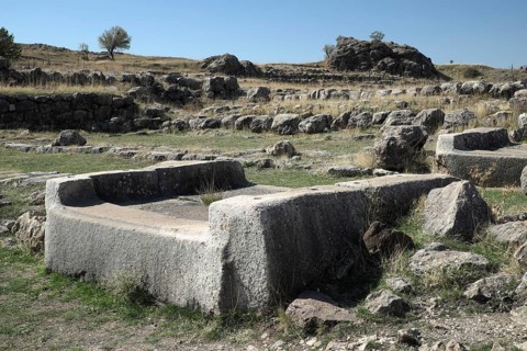 Ruins of the Hittite town of Hattusa
