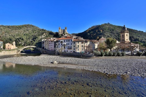 Medieval village of Dolceaqua on the Nervia river