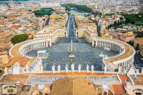 View from the dome of St. Peter's Basilica