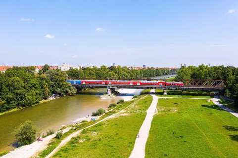 Braunau railway bridge over Isar