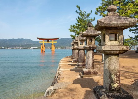 Itsukushima Floating Torii Gate in Water