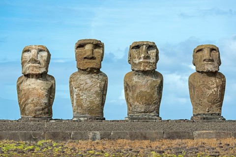 Group of Moai