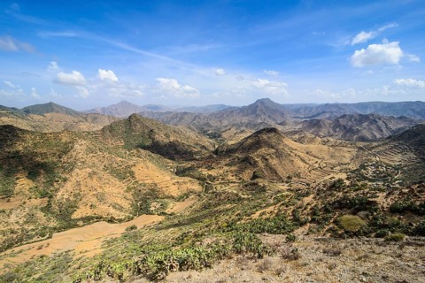 Mountain scenery along the road from Massawa to Asmarra