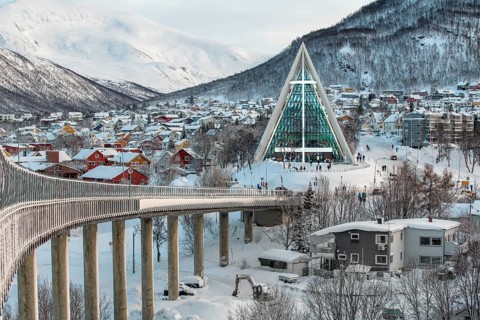 Bridge to the Iceberg Cathedral