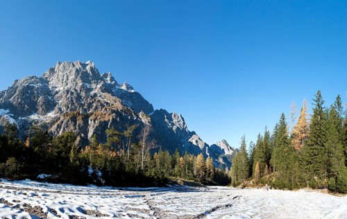 Wimbachtal with Hochkaltergebirge mountains