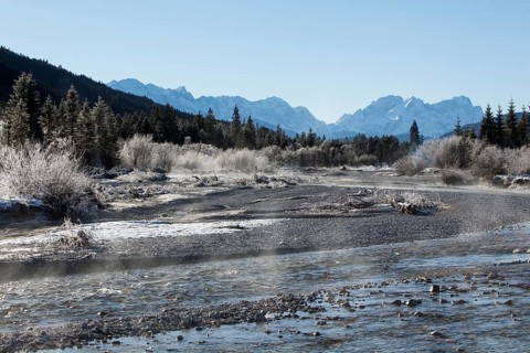 Isar in winter