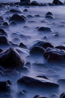 Rocks and surf