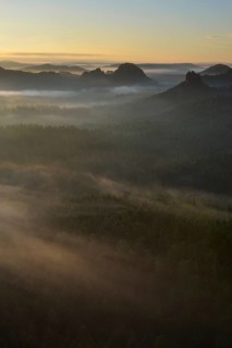 View from Kleiner Winterberg mountain at dawn