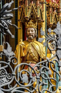 Gothic sculpture of King of Bohemia