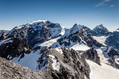 View from the top of the Tuckettspitze