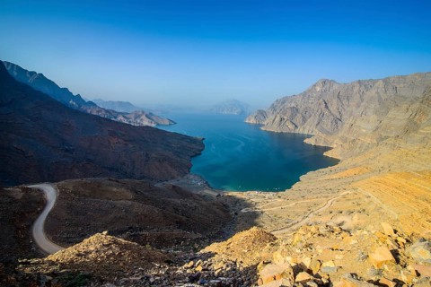 Overlooking the Khor Najd Fjord