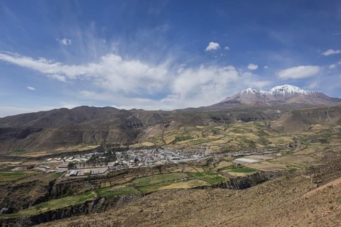View of the village of Putre