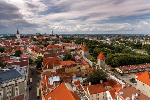 View from the tower of St. Olaf's Church
