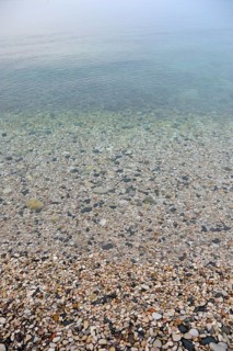 Pebbles on the beach of La Olla in Altea