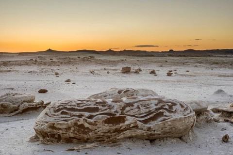 Rock formations in the Bisti Wilderness