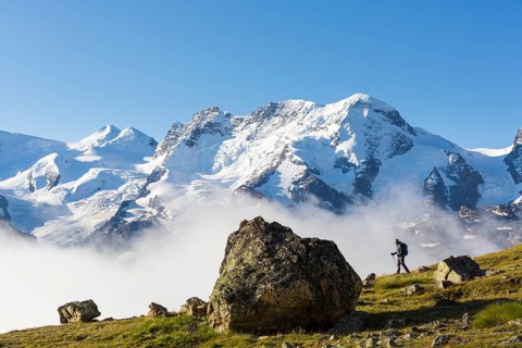 Hiker on the Hohbalmen trail
