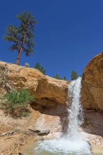 Waterfall at Mossy Cave Trail