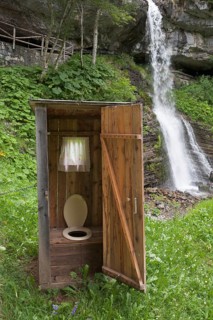 Outhouse at a mountain hut
