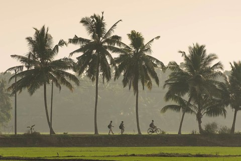 School children on the way home