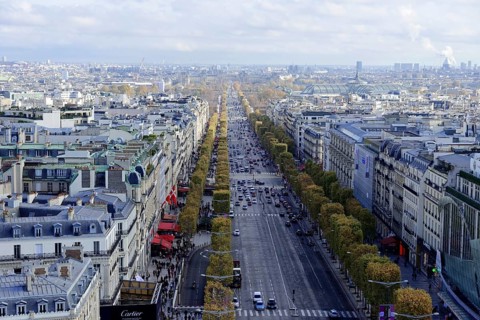 View from the Arc de Triomphe