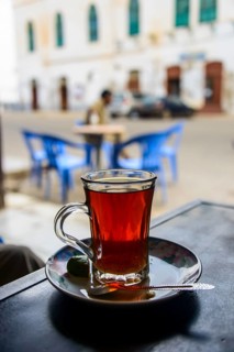 Fresh tea in restaurant