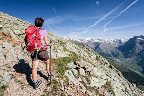 Mountaineer on the Kortscher Schafsberg