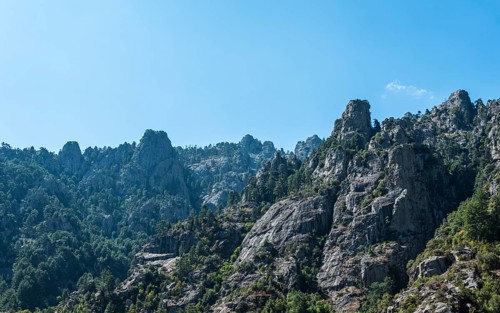 Cliffs in the Tavignano Valley