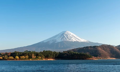 View over Lake Kawaguchi