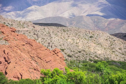 Colourful mountains