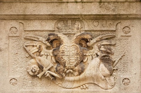 Coat of Arms of the free city of Regensburg with imperial eagle from 1661