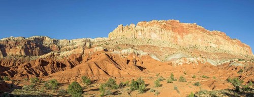 Rocky landscape in Capitol Reef National Park