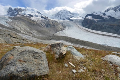 Gorner Glacier in the Monte Rosa area