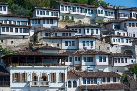 Traditional houses in the Mangalem quarter